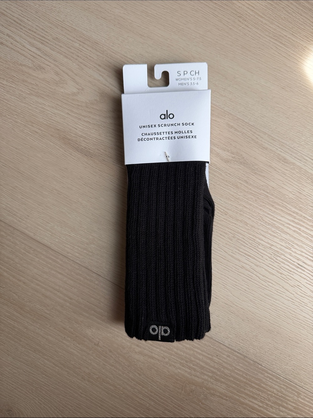 ALO Yoga Unisex Scrunch Sock - Black